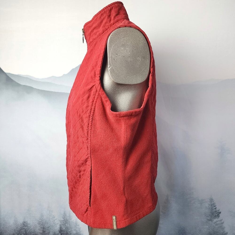 Columbia Quilted Fleece Mock Neck Vest | Women's Medium - Picture 3 of 8